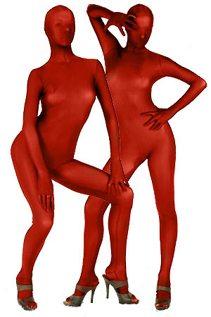 Deep Red Lycra Spandex Zentai Suit